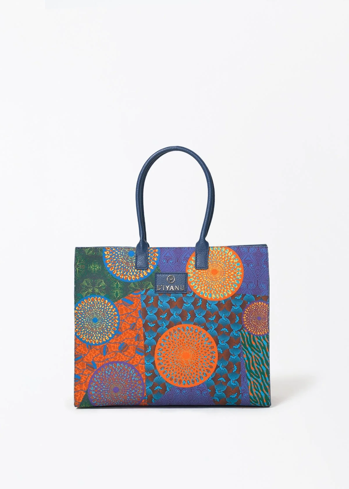 Aina Women's African Print Tote Bag (New Harvest Multipattern) - Image 3