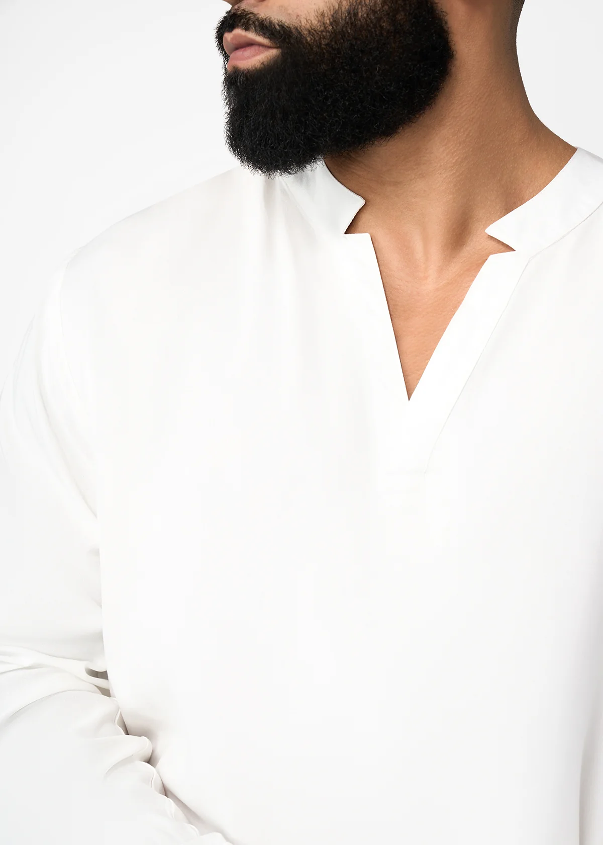Ajisomo Men's African Tunic (White) - Clearance - Image 6