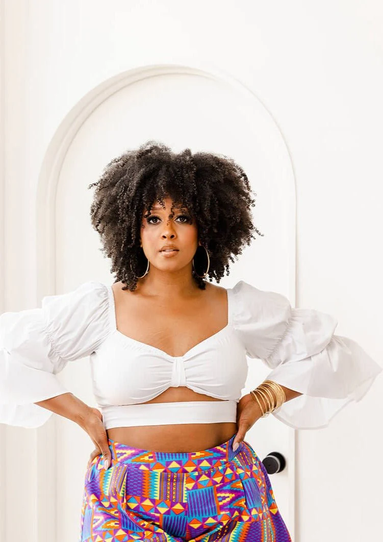 Ambar Women's Crop Top (White) - Image 3