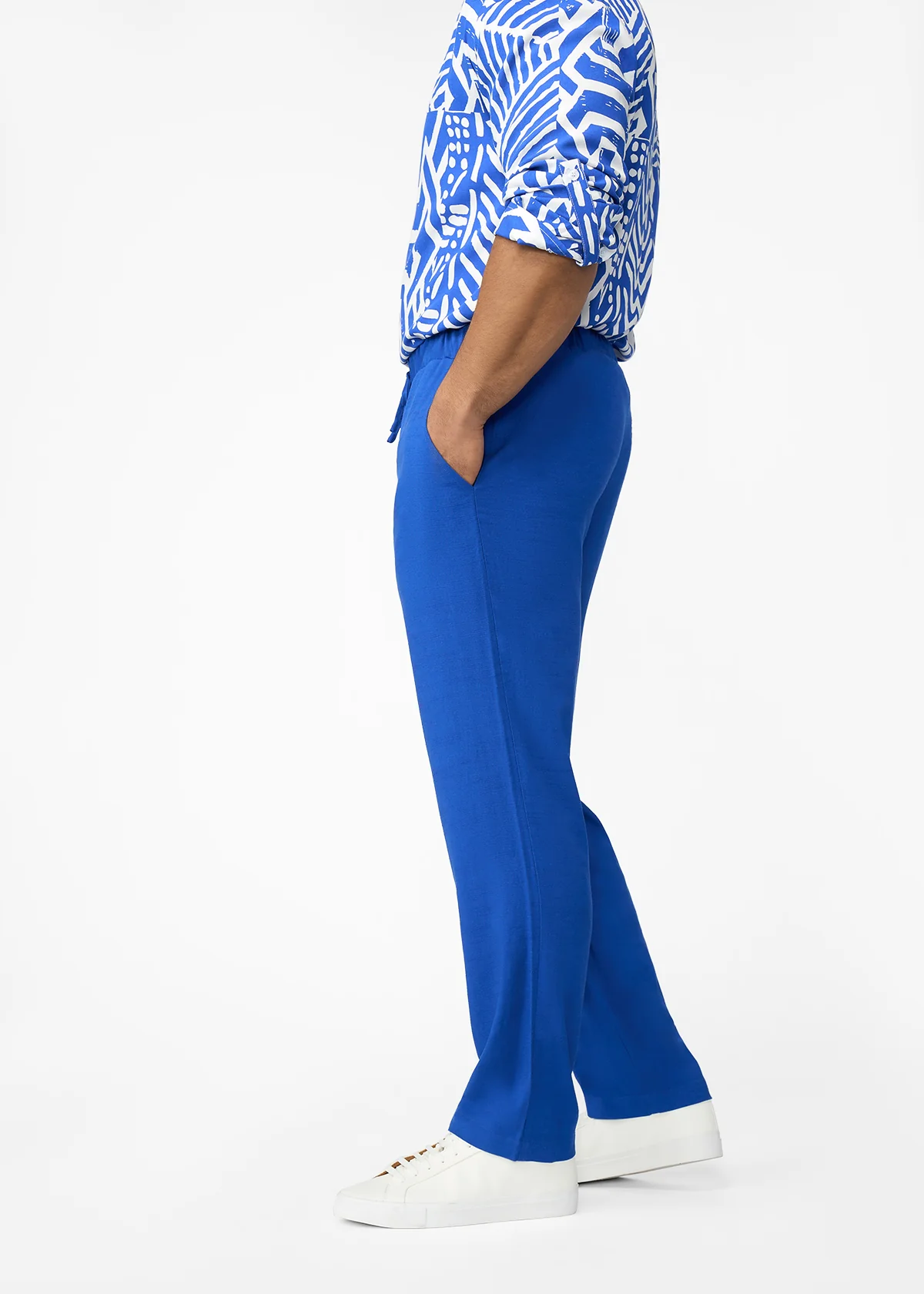 Asan Men's Linen Blend Pants (Cobalt) - Image 4
