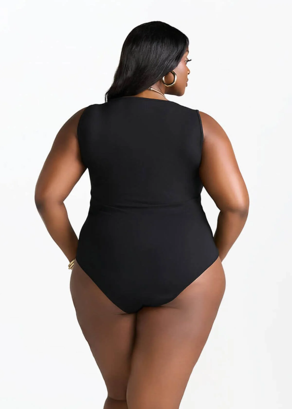 Casaiah Women's Square Neck Bodysuit (Black) - Image 6