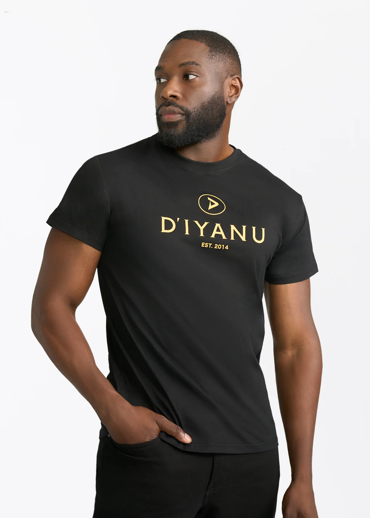 D'IYANU Brand T-Shirt (BLACK) - Image 2