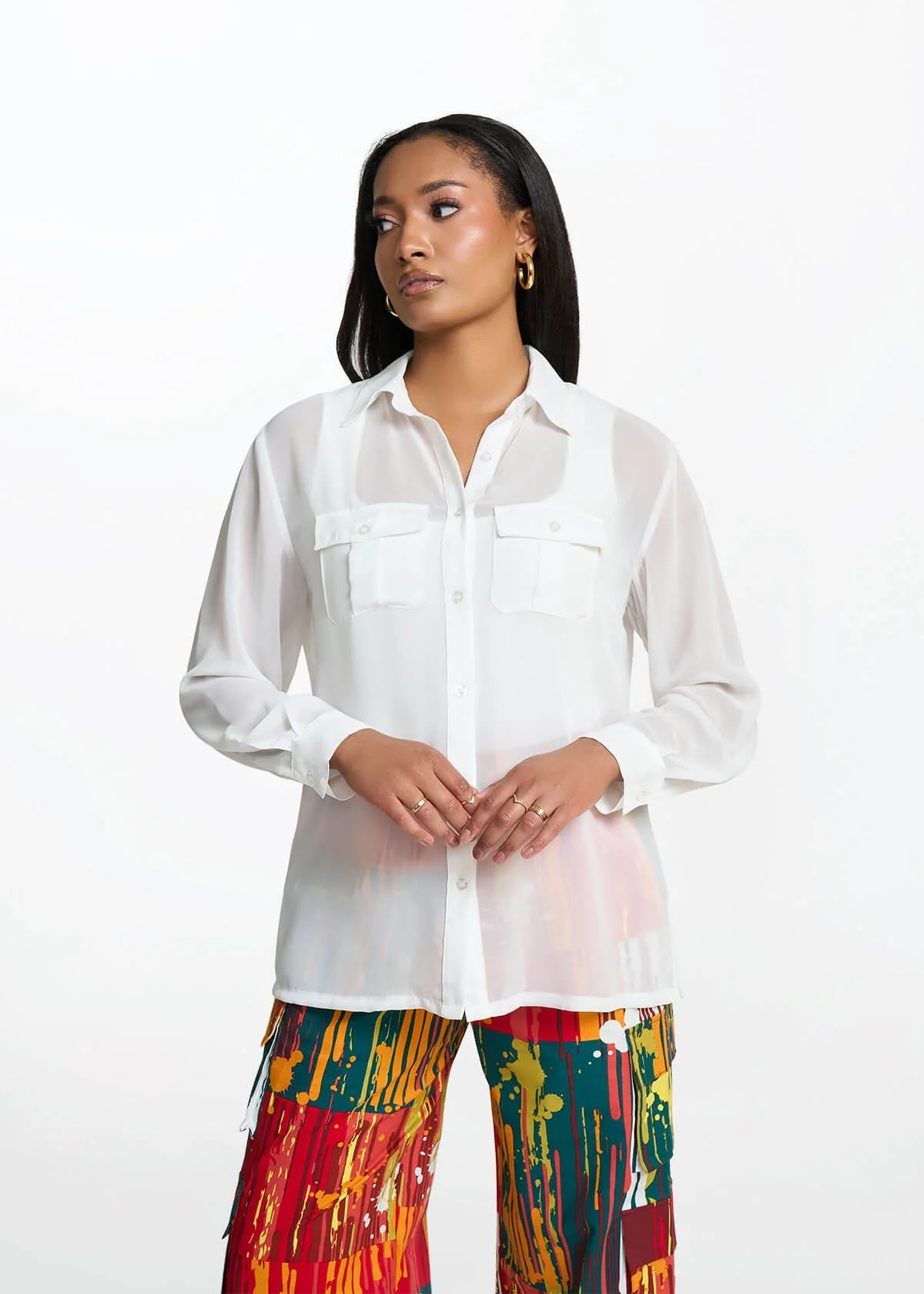 Nyala Women's Sheer Blouse - Image 4