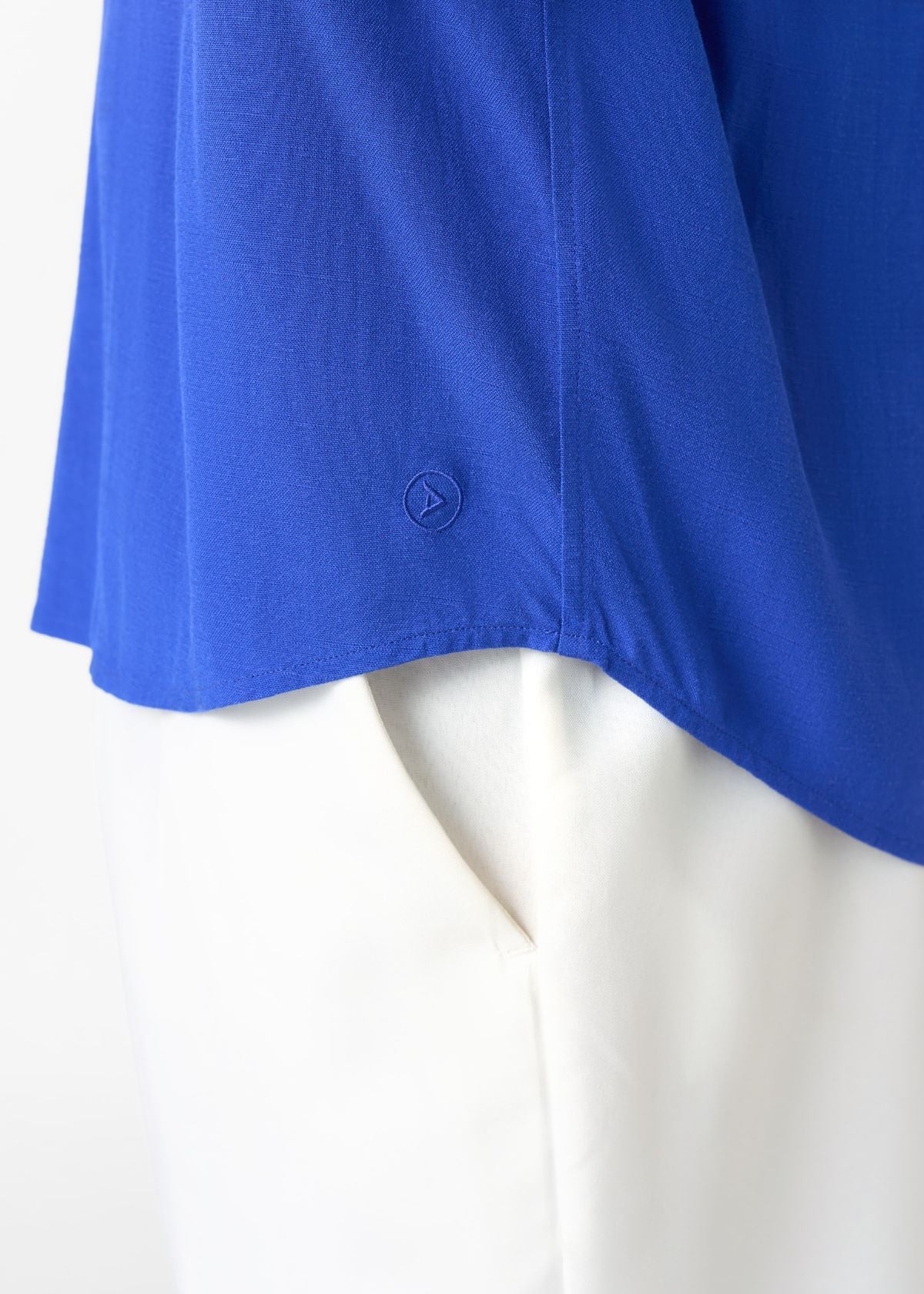 Refiloe Men's African Linen Blend Tunic (Cobalt) - Image 6