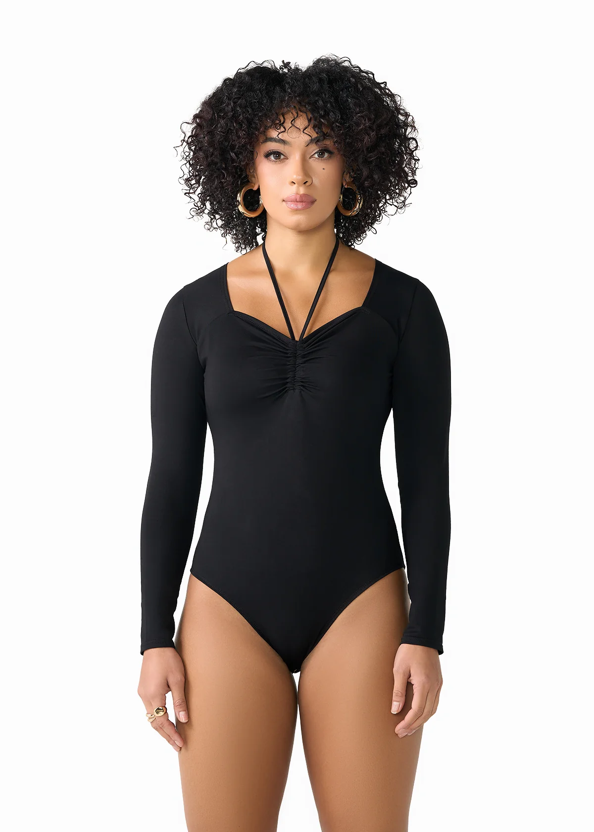 Winda Women's Halter Bodysuit (Black) - Clearance - Image 2